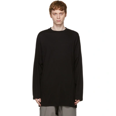 Shop A-cold-wall* Black Reversed Seam Long Sleeve T-shirt