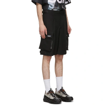 Shop Burberry Black Cargo Billy Shorts