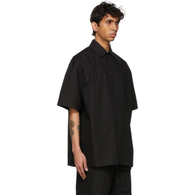Shop Jacquemus Black 'la Chemise Moisson' Short Sleeve Shirt