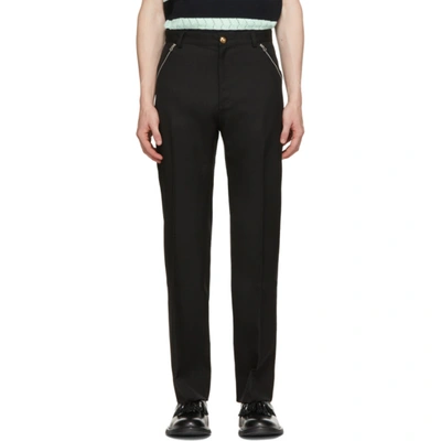 Black Zip Pocket Trousers