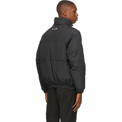 Shop Essentials Black Nylon Puffer Jacket