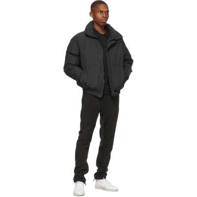 Shop Essentials Black Nylon Puffer Jacket