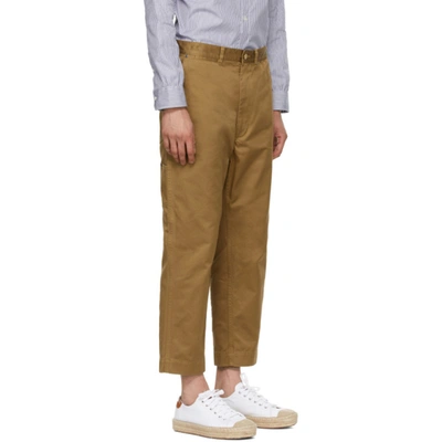 Shop Junya Watanabe Beige Carhartt Wip Edition Garment-dyed Trousers In 1 Depe Beig