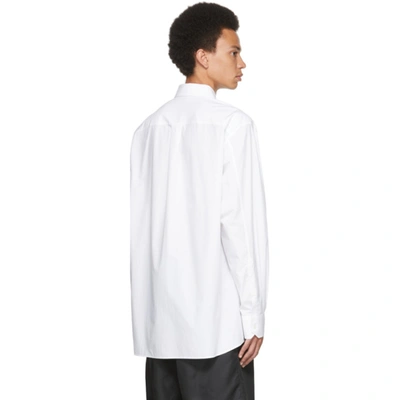 Shop Valentino White & Black Garden Shirt In A01 Bianco/nero