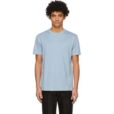 Shop Tom Ford Blue Lyocell Jersey T-shirt In T03 Sky