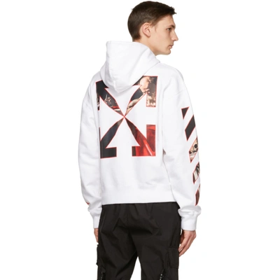 Shop Off-white White Caravaggio Painting Hoodie In White Red