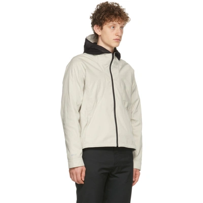 Shop Affix Beige Airfoil Jacket In Chalk