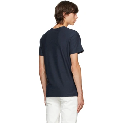 Shop Apc Navy Yukata T-shirt In Iak Darknav