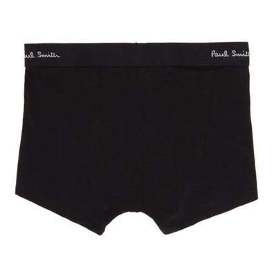 Shop Paul Smith Three-pack Black Trunk Boxers In 79a Black