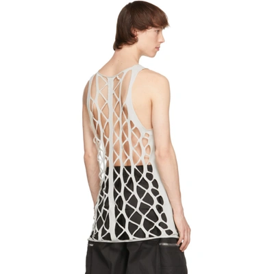 Shop Rick Owens Taupe Net Tank Top In 61 Oyster