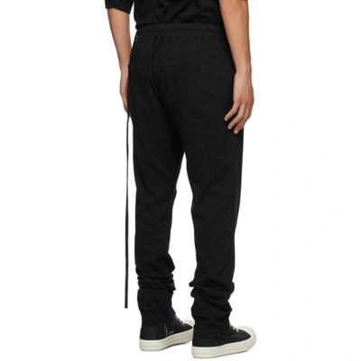 Shop Rick Owens Drkshdw Black Berlin Lounge Pants In 09 Black