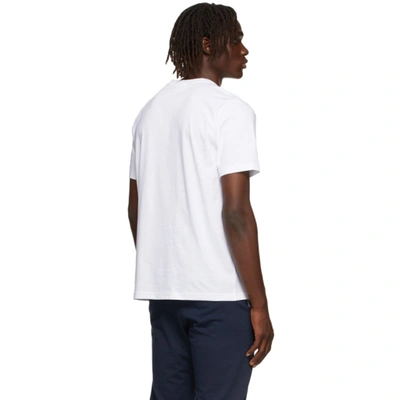 Shop Ps By Paul Smith White Zebra Logo T-shirt In 01 White