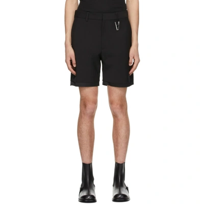Shop Alyx Black 'a' Tailoring Shorts In Blk0001 Black