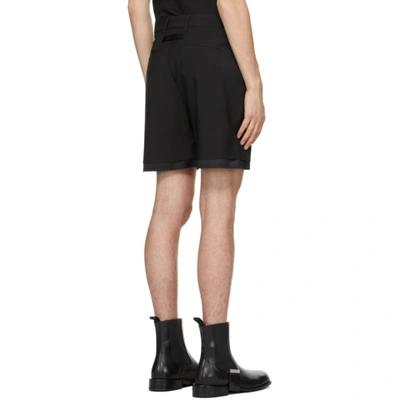 Shop Alyx Black 'a' Tailoring Shorts In Blk0001 Black