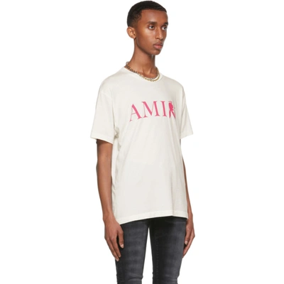 Shop Amiri White Playboy Edition Reverse Bunny T-shirt In Blanc / Peacock-30 S