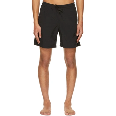 Shop Mcq By Alexander Mcqueen Black Get Wet Swim Shorts In 1000 Darkest Black