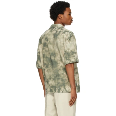 Shop Nicholas Daley Green Beach Short Sleeve Shirt In Green Tdye