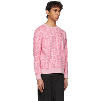 Shop Marc Jacobs Pink Heaven By  Scribblez Sweater In 650 Pink