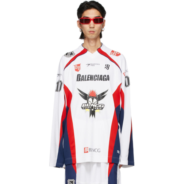 balenciaga hockey jersey