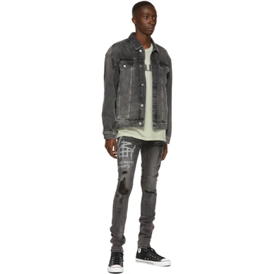 Shop Ksubi Black Van Winkle Jeans