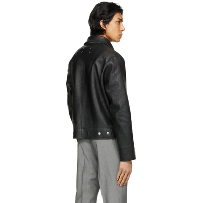 Shop Maison Margiela Reversible Black Sports Jacket In 900 Black