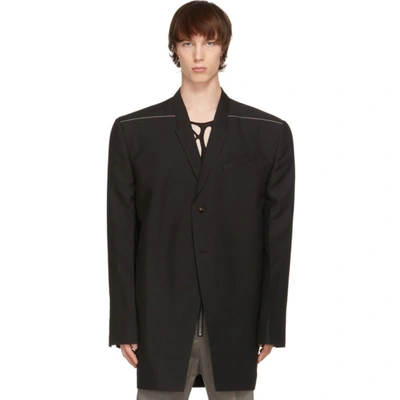 Shop Rick Owens Black Jumbo Tatlin Blazer In 0908 Black