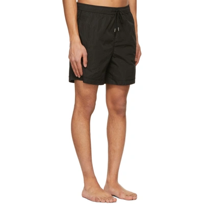 Shop Moncler Black Nylon Boxer Mare Swim Shorts In 999 Black