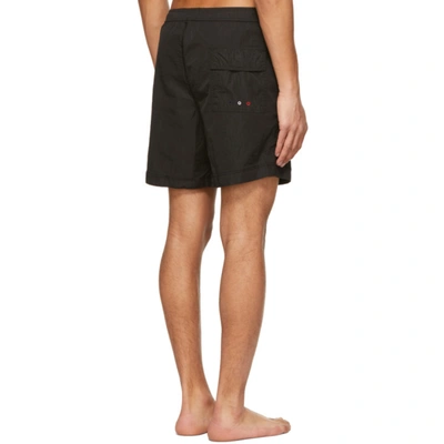 Shop Moncler Black Nylon Boxer Mare Swim Shorts In 999 Black