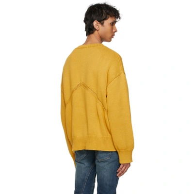 Shop Rhude Yellow Lounge Sweater