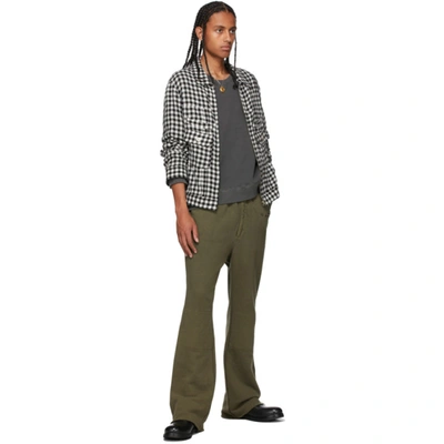 Shop Bed J.w. Ford Khaki Relaxed Lounge Pants In Olive