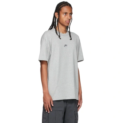 Shop Nike Grey Sportswear Premium Essential T-shirt In Dk Grey Heather