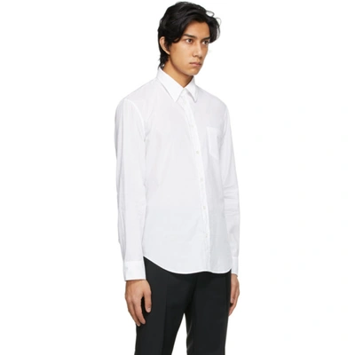 Shop Maison Margiela White Poplin 'memory Of' Shirt In 100 White