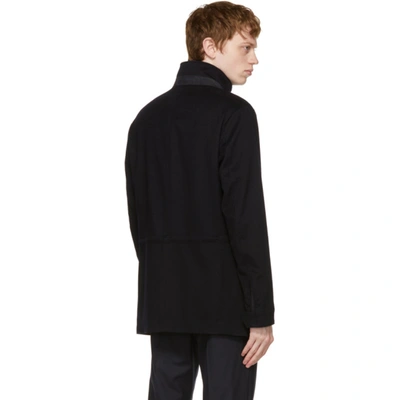Shop Loro Piana Navy Cashmere New Traveller Jacket In W000 Blue Navy