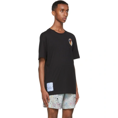Shop Mcq By Alexander Mcqueen Black Relaxed Orbs T-shirt In 1000 Darkest Black