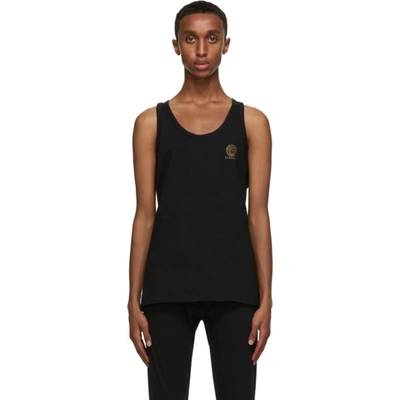 Shop Versace Black Medusa Undershirt Tank Top In A1008 Blk