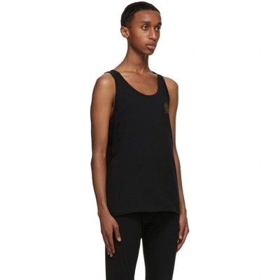 Shop Versace Black Medusa Undershirt Tank Top In A1008 Blk