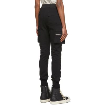 Shop Rick Owens Black Mastodon Cargo Pants In 09 Black