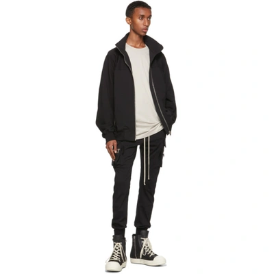 Shop Rick Owens Black Mastodon Cargo Pants In 09 Black