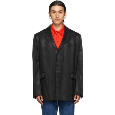 Shop Martine Rose Black Everton Blazer