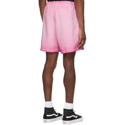 Shop Opening Ceremony Pink Rose Crest Sweat Shorts In Mauve