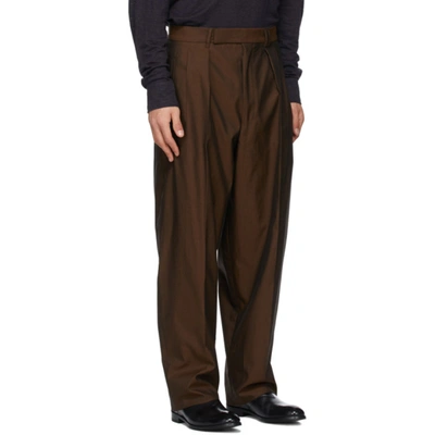 Shop Ermenegildo Zegna Brown Cotton Suit In 906n01 Dkbr