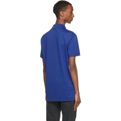 emotioneel Is Blozend Versace Medusa Applique Cotton Polo Shirt In Blue | ModeSens