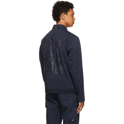 Shop Moncler Genius Navy Craig Green Edition Coleonyx Jacket In 778 Blue