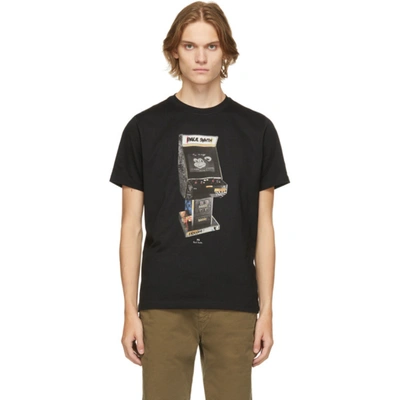 Shop Ps By Paul Smith Black Arcade Print T-shirt In 79 Black