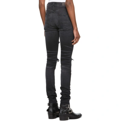 Shop Amiri Black Thrasher Plus Jeans In Aged Black