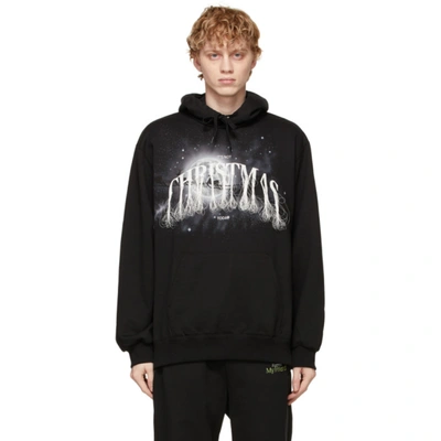 DOUBLET 黑色“NOT CHRISTMAS”刺绣连帽衫