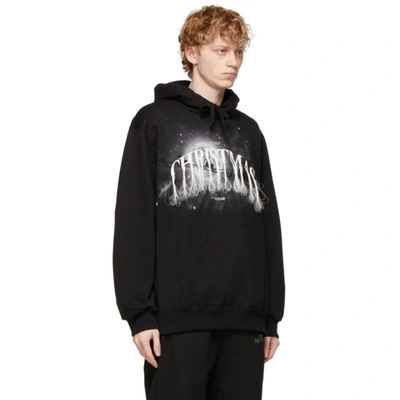 DOUBLET 黑色“NOT CHRISTMAS”刺绣连帽衫