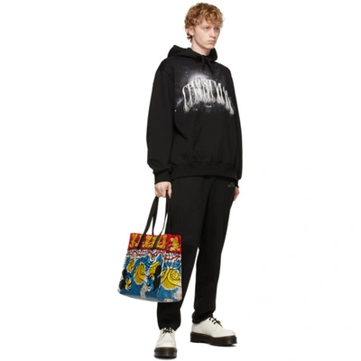 Shop Doublet Black 'not Christmas' Embroidery Hoodie