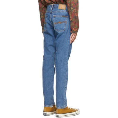 Shop Nudie Jeans Blue Steady Eddie Ii Jeans In Friendly Blue