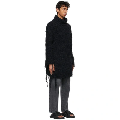 Shop Balenciaga Black Upcycled Turtleneck In 1000 Black